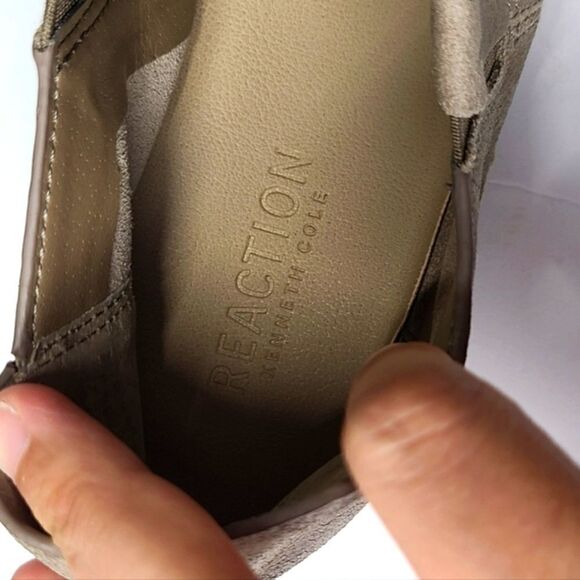 Kenneth Cole Reaction Ankle Leather Booties Womens Size‎ 9 Tan Round Toe - Picture 6 of 7